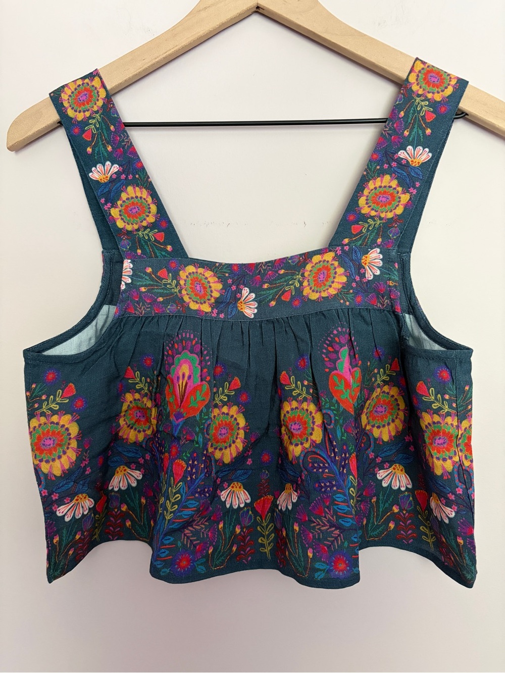 NWT Natural Life Cece Tank Slate Blue Floral XS - Picture 3 of 5